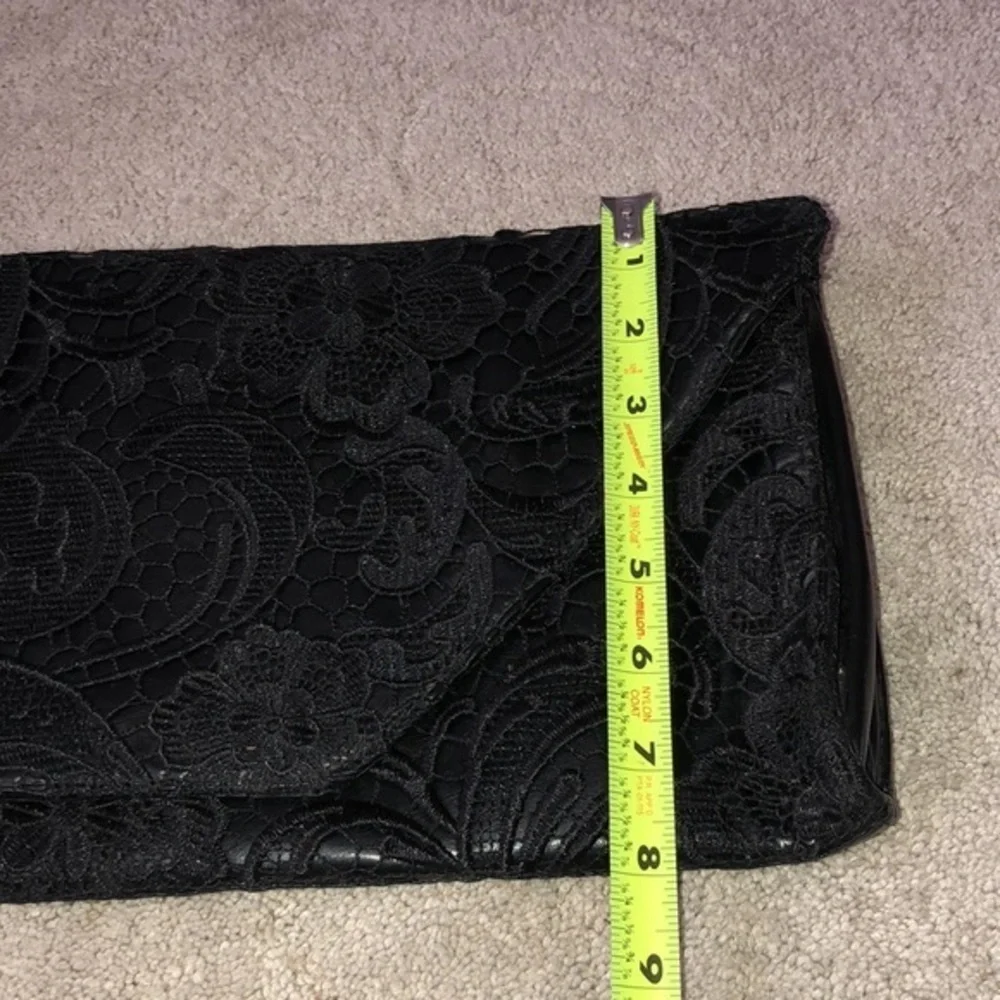 Jessica Simpson‎ Large Holiday Envelope Clutch Bag Black B